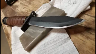 Sharpening OKC AF Survival Knife! - Sharpening Method 2!