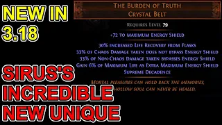 3.18's Most Exciting Unique? The Burden Of Truth, Sirus Drop - Path of Exile POE