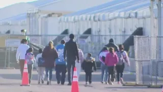 Migrants unwilling to stay at tent facility in Brooklyn