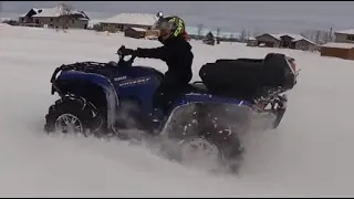 ZILLAS are simply AMAZING in the SNOW - Yamaha Grizzly 700 - GoPro