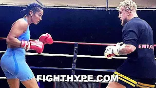 JAKE PAUL "BEAST MODE" TRAINING WITH P4P CHAMP; PUT WORK IN WITH AMANDA SERRANO FOR WOODLEY CLASH