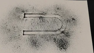 Champ magnétique d'un aimant en U - Démonstration