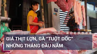 [Tiêu điểm thị trường] Giá thịt lợn, gà "tuột dốc" những tháng đầu năm | VTC Tin mới