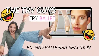 Pro Ballerina REACTS to: Try Guys try BALLET 😅 | Sarah Gavilla