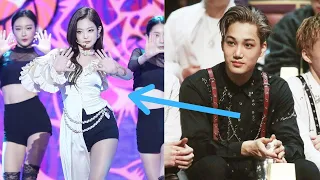 All BLACKPINK Jennie and EXO Kai Moment Reaction at Music Awads 2022