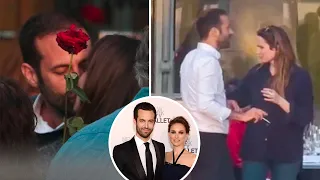 Natalie Portman And Husband Benjamin Are Seen Socializing And Sharing A Kiss