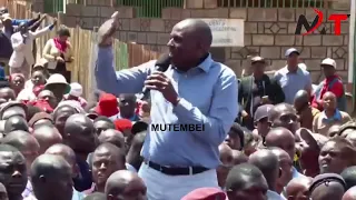 PRES RUTO EMBARRASSED BADLY IN KIAMBU AFTER ICHUNGWA WAS HECKLED WHILE ATTACKING UHURU