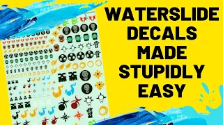 How to apply waterslide decals to CURVED, FLAT, OR UNEVEN surfaces: Mediocre Painting w/ Wayne Ep. 6