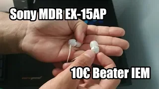 [Review] Sony MDR EX 15AP : 10€ make for a competent IEM