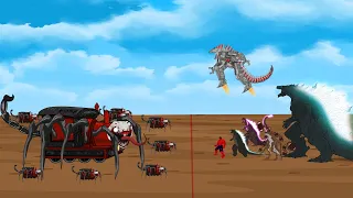 Epic Battle: Godzilla vs Choo-Choo Charles The BOSS Lord: Size Comparison | Godzilla Cartoon Movies