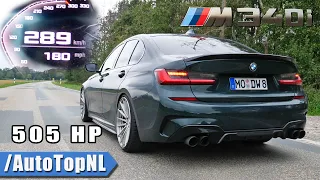 BMW M340i 505HP AULITZKY 0-289KM/H ACCELERATION EXHAUST SOUND by AutoTopNL