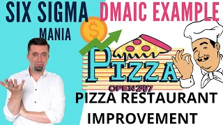 DMAIC Six Sigma example- pizza restaurant / six sigma example / DMAIC example/ dmaic process example