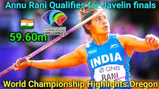 Annu Rani Qualifies for Javelin Final|World Athletics Championship Oregon 22|Run Till Death