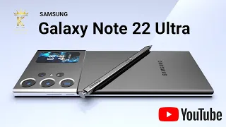 Samsung Galaxy Note 22 Ultra (2022) Introducing Trailer , First look, 8K Display, 20GB RAM