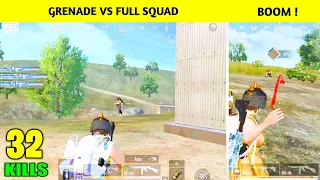 Grenade Vs Full Squad 😤 | 32 Kills Full Rush Gameplay | Pubg Mobile Lite Gameplay