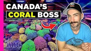 You WON'T BELIEVE The Way This Guy GROWS His CORALS