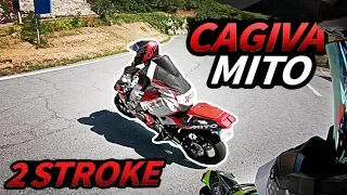 Supermoto smoked by a Cagiva Mito 125