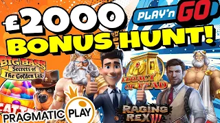 £2000 Bonus Hunt! Slot Provider Battle Pragmatic Vs Play N Go! | SpinItIn.com