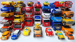 Different Tobot Robot Car Transformers: DINOSAUR TRUCK, CRANE, TRAIN, BUS Transformation Stop Motion