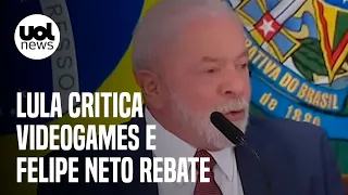Lula critica videogames; Felipe Neto rebate fala sobre jogos: 'Erro grotesco'