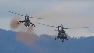 Mil Mi 24 and  Mil Mi 17 - Airpower 22 - Friday