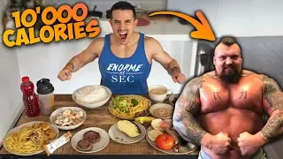 I eat like the strongest man on earth ! (10000calories challenge)