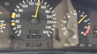 mercedes W140 ( S320 ) 0 - 160 km/h