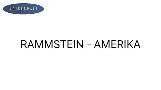 Rammstein - Amerika Drum Score