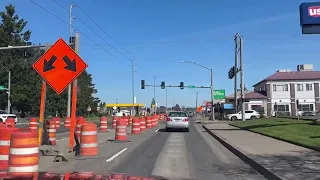 Hwy 99E road construction Canby, Oregon