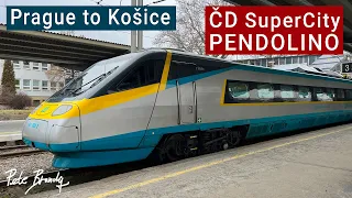 TRIP REPORT | ČD Pendolino Košičan | Czech SuperCity train | Prague to Košice | 1st class