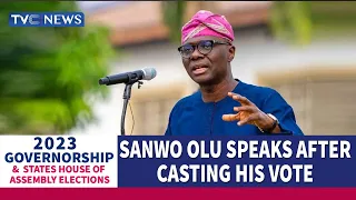 VIDEO: Gov Sanwo-Olu Frowns At Violence As He Casts Vote In Lagos Island