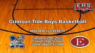 Everett Boys Varsity Basketball vs Malden — Jan 24th, 2023