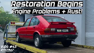 Alfa Romeo Alfasud 1.5 Restoration - Engine Issue and RUST! | EvoMalaysia.com