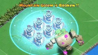 Mountain Golem vs Every Defense Formation in Clan Capital | Clash of Clans