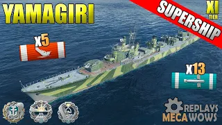 SUPERSHIP Yamagiri 5 Kills & 207K Damage | World of Warships