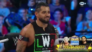 Rey Mysterio Vs Santos Escobar por El Título Parte 1- WWE SmackDown 29 de Septiembre 2023 Español