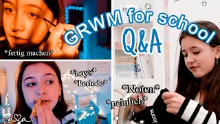 GRWM for school & Q&A ✨ MORGENROUTINE 💜 Alles Ava