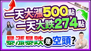 【一天大漲500點 一天大跌274點 暴漲暴跌是空頭?】2024.04.25(字幕版)