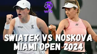 Iga Swiatek vs Linda Noskova Extended Highlights - Miami Open Tennis 2024 Round 3 Set 1