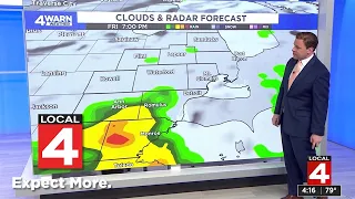 Metro Detroit weather forecast May 1, 2024  -- 4 p.m. Update