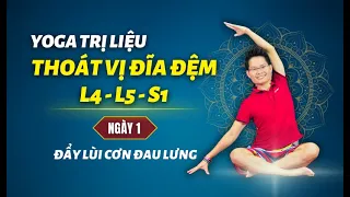 Yoga Chữa Thoát Vị Đĩa Đệm L4, L5, S1 - Ngày 1: Đẩy lùi cơn đau lưng | Kim Ba Yoga