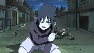 Itachi Crying as Sasuke's Kunai hits Itachi's Headband