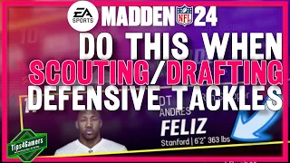 How to Scout and Draft Superstar X-Factor Defensive Tackles in Madden 24 Franchise Mode