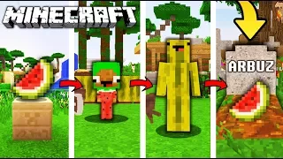 ŻYCIE ARBUZA W MINECRAFT || OD NARODZIN DO ŚMIERCI