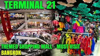 NEW LARGEST SHOPPING MALL - TERMINAL 21 | TRENDY CHEAP SHOPPING IN BANGKOK - MUST VISIT IN THAILAND