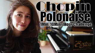 1Min, 10Min, 1Hour Challenge: Chopin Polonaise Op.40 No.1