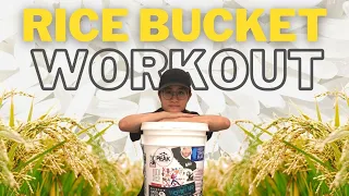 10 min Rice Bucket Workout - follow along! Grip & forearm strength for climbers, arm wrestlers 👊