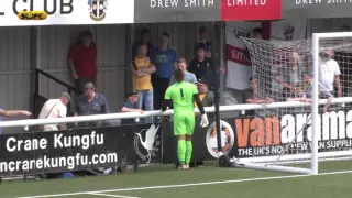 SUFCtv: Sutton United fan knocked out cold by the ball.