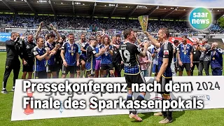 Pressekonferenz nach dem Saarlandpokalfinale