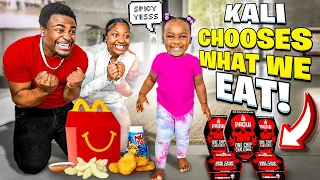 BABY KALI CHOOSES WHAT WE EAT FOR 24 HOURS!! | The Empire Family